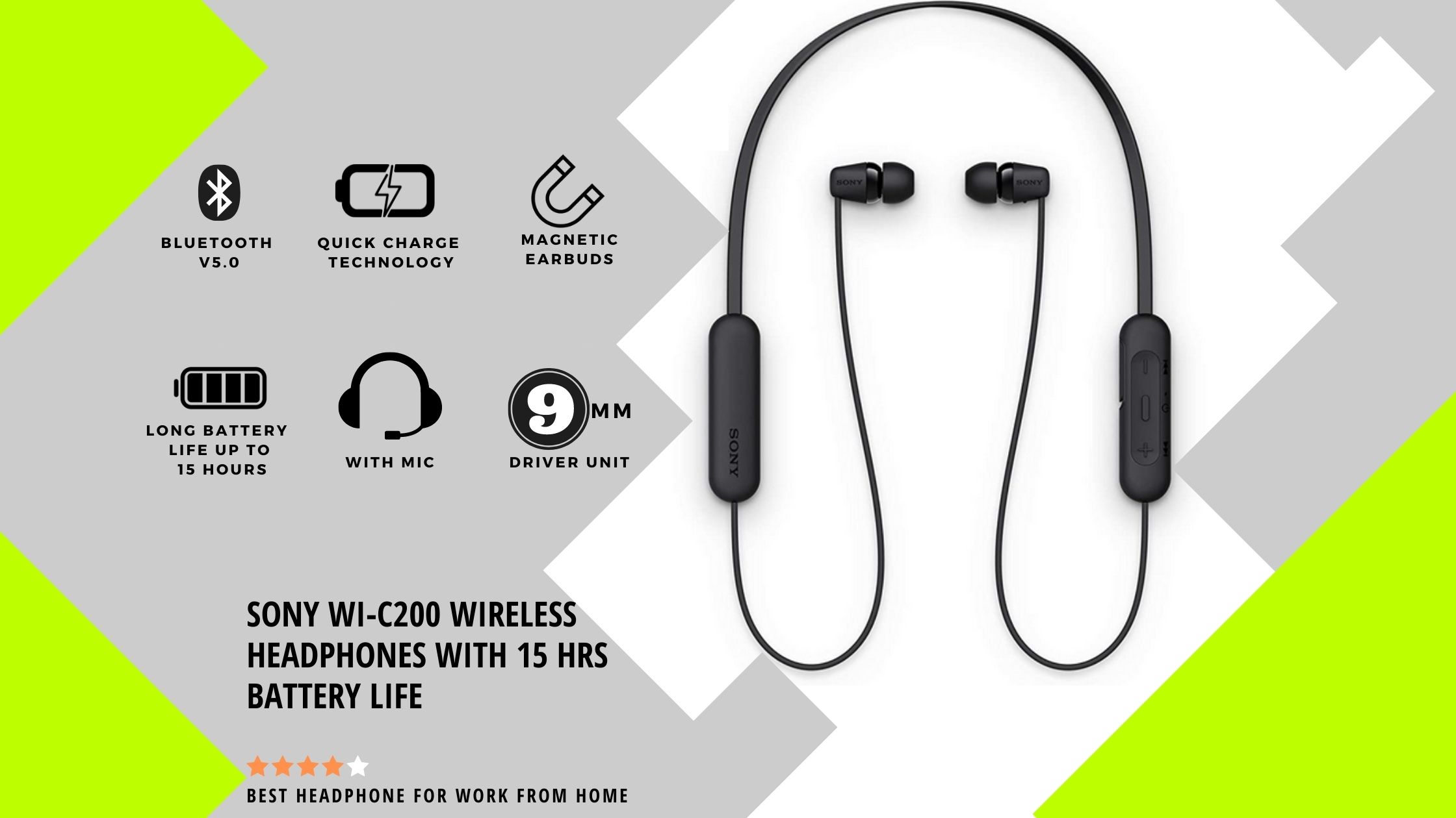 Sony wi c200 battery mah cheap